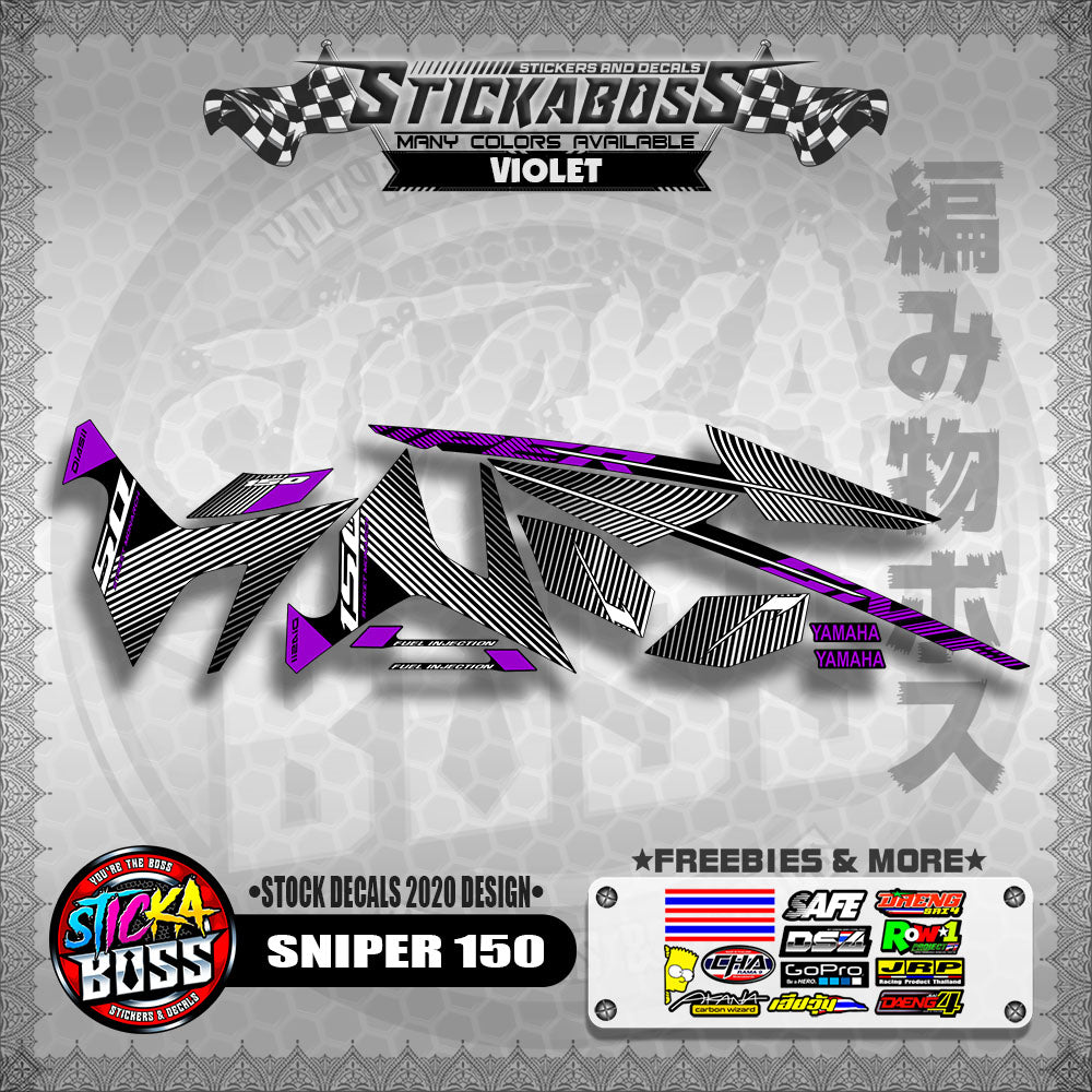 SNIPER 150 ( STOCK DECALS 2020 DESIGN ) 【WITH FREEBIES】