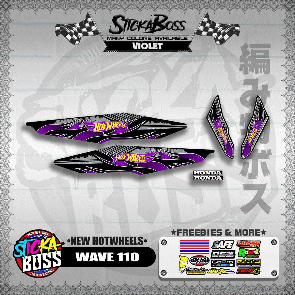 WAVE 110 DECALS ( NEW HOTWHEELS)【WITH FREEBIES】