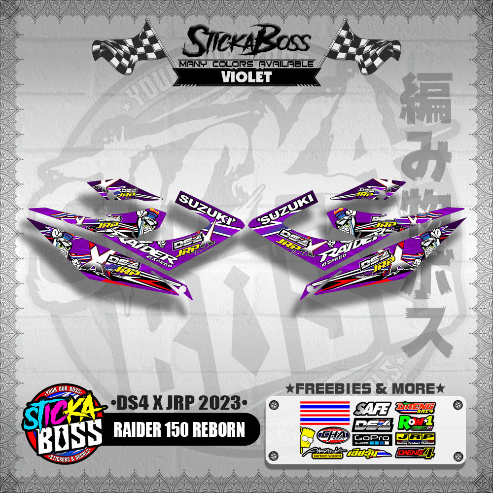 RAIDER 150 REBORN DECALS ( DS4 X JRP 2023 )【WITH FREEBIES】