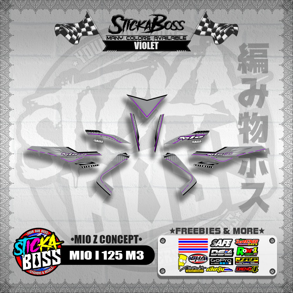 MIO I 125 M3 DECALS ( MIO Z CONCEPT )【WITH FREEBIES】