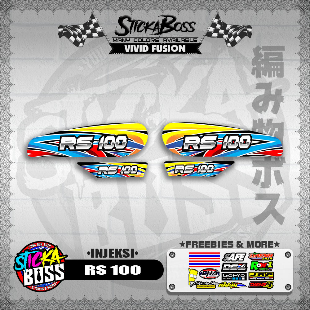 RS 100 DECALS ( INJEKSI )【WITH FREEBIES】