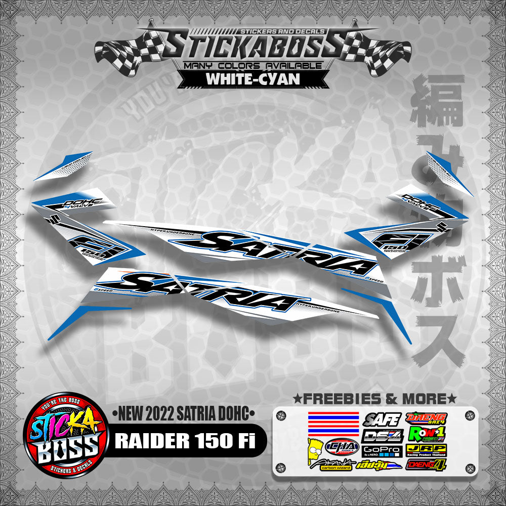 SUZUKI RAIDER 150 Fi STOCK DECAL (NEW 2022 SATRIA DOHC)【WITH FREEBIES】