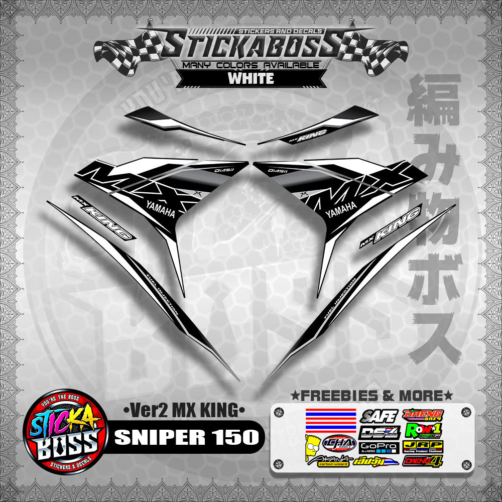 SNIPER 150 DECALS ( Ver2 MX KING )【WITH FREEBIES】MALAYSIAN CONCEPT/Y15ZR/EXCITER 150