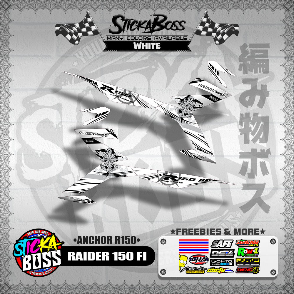 RAIDER 150 FI DECALS ( ANCHOR R150 )【WITH FREEBIES】