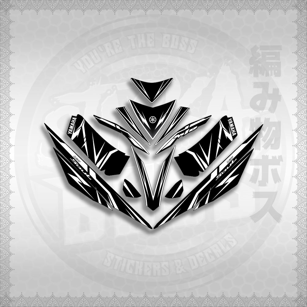 STICKER DECALS for MIO 4 (MIRGADE) By STICKABOSS (SOFIE LAMINATED WATERPROOF)