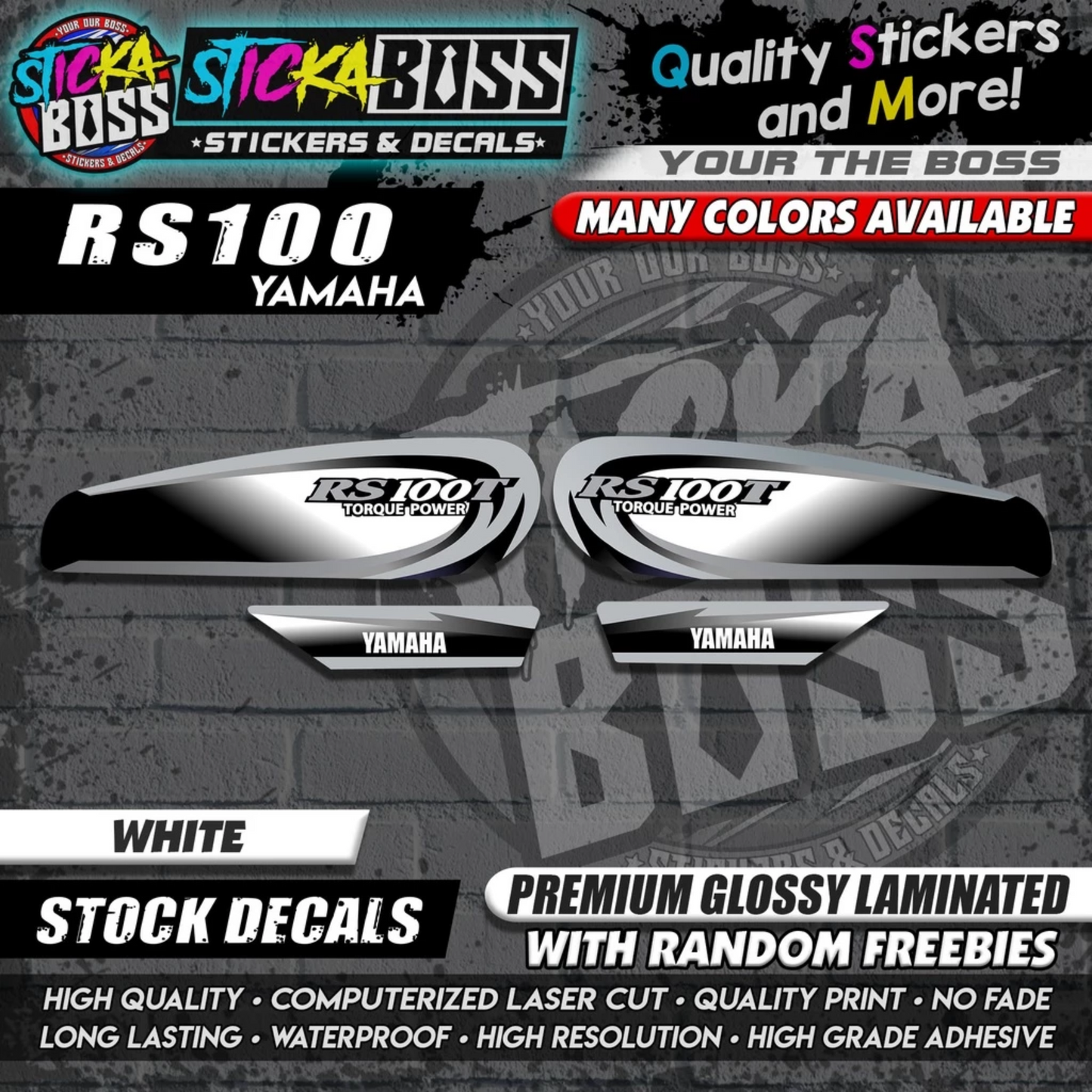 RS100 STOCK DECALS【WITH FREEBIES】