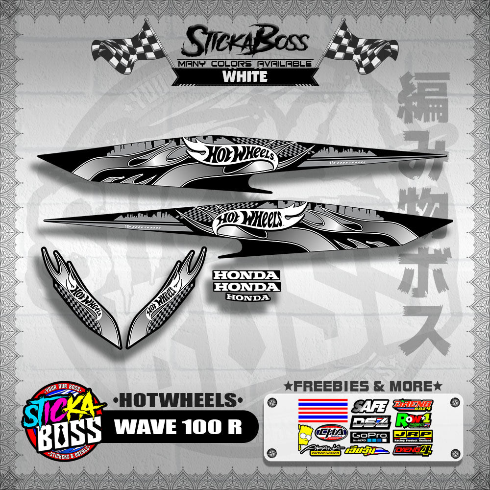 WAVE 100 R 2018 DECALS ( HOTWHEELS )【WITH FREEBIES】