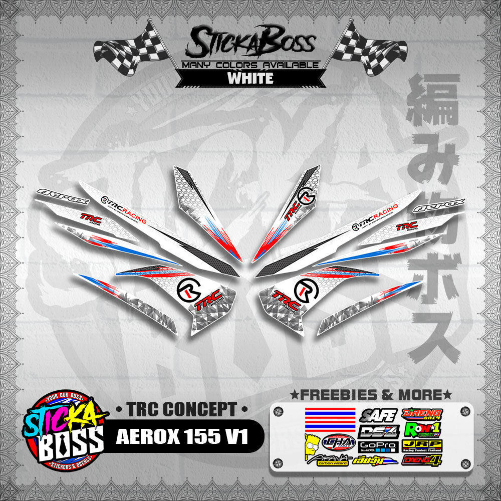 AEROX 155 V1 DECALS ( TRC CONCEPT )【WITH FREEBIES】