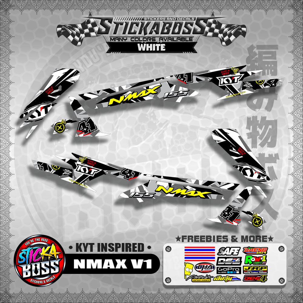 NMAX V1 STICKER DECALS ( KYT INSPIRED )【WITH FREEBIES】