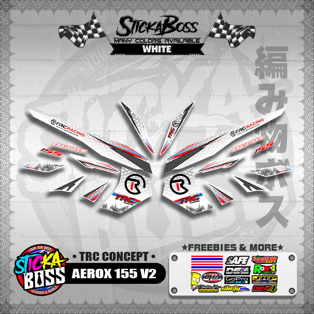 AEROX 155 V2 DECALS ( TRC CONCEPT )【WITH FREEBIES】