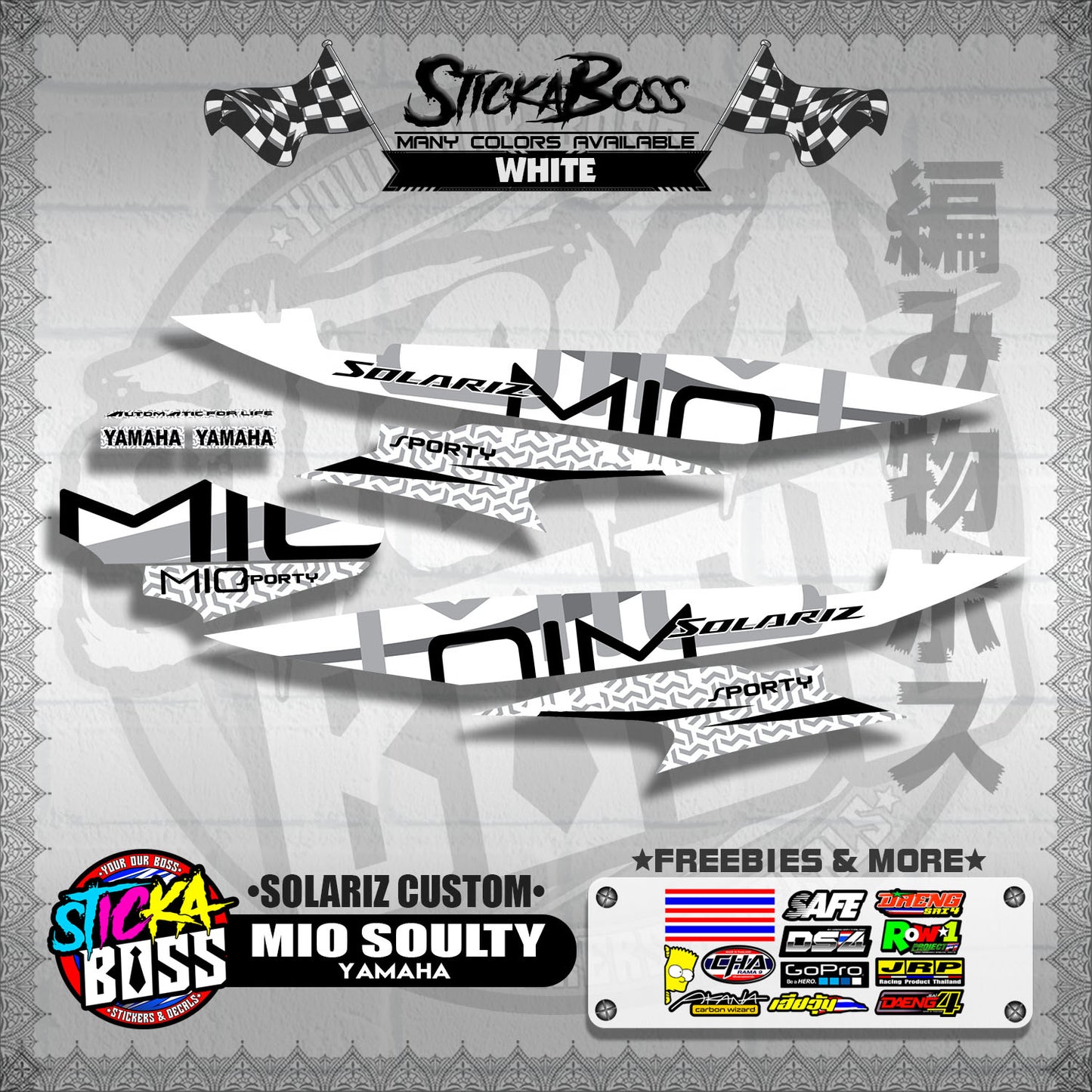 MIO SOULTY DECALS ( SOLARIZ CUSTOM )【WITH FREEBIES】