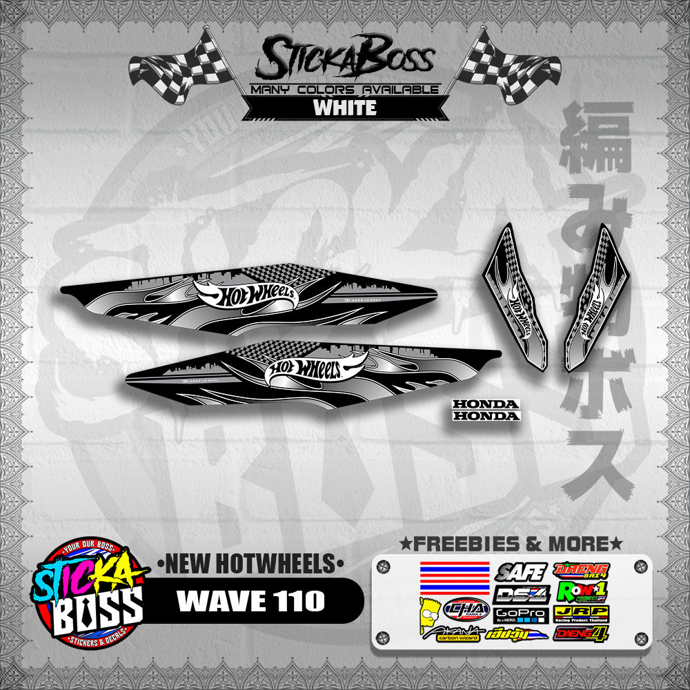 WAVE 110 DECALS ( NEW HOTWHEELS)【WITH FREEBIES】