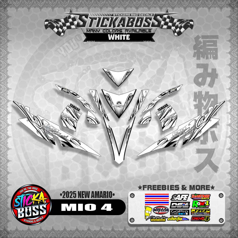MIO 4 STICKER DECALS ( 2025 NEW AMARIO )【WITH FREEBIES】