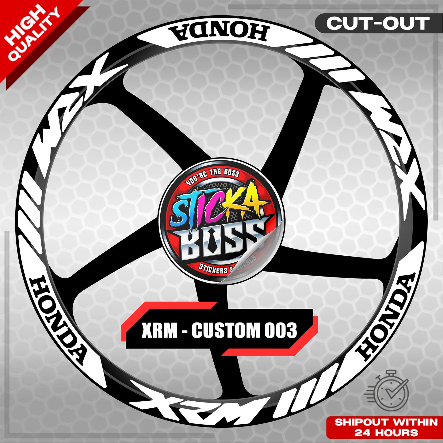 XRM MAG STICKER SET ( 2 MAGS ) - CUSTOM 003 | VINYL WATERPROOF CUT-OUT DECALS