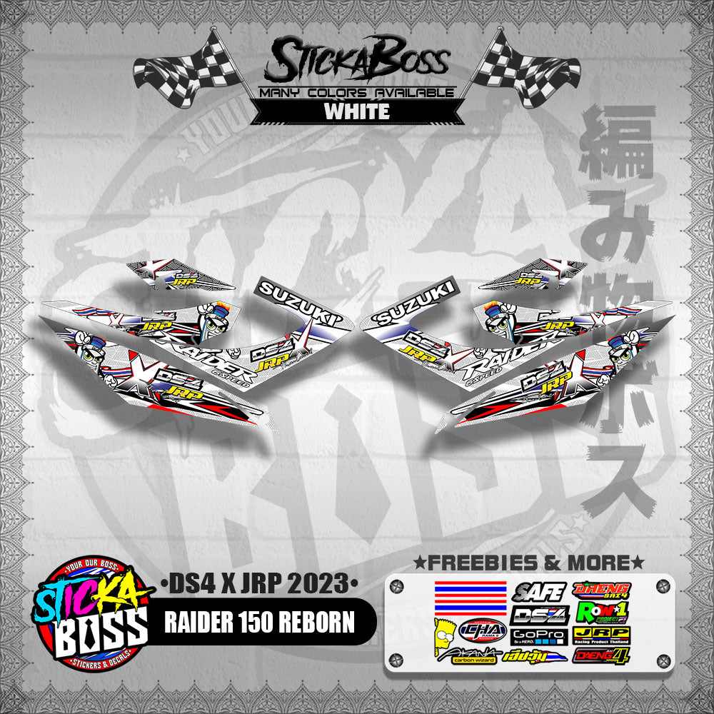 RAIDER 150 REBORN DECALS ( DS4 X JRP 2023 )【WITH FREEBIES】