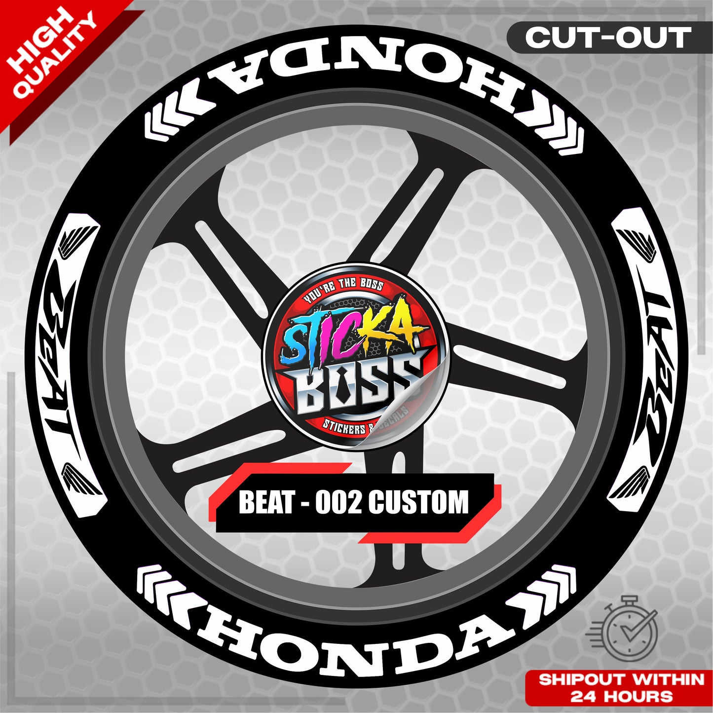 BEAT MAG STICKER SET ( 2 MAGS ) - 002 CUSTOM | VINYL WATERPROOF CUT-OUT DECALS