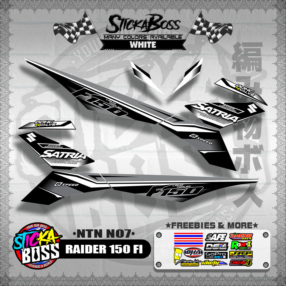 RAIDER 150 FI DECALS ( NTN N07 )【WITH FREEBIES】