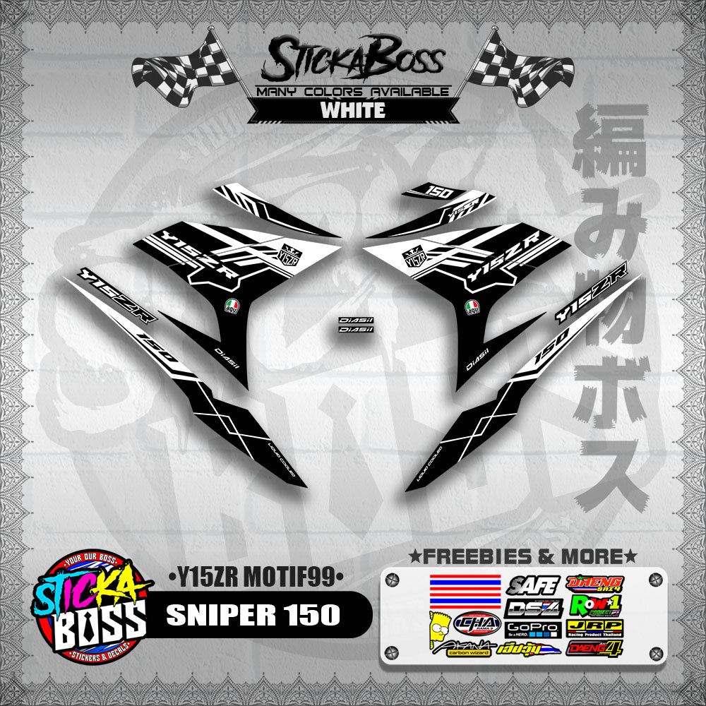 SNIPER 150 DECALS ( Y15ZR MOTIF99 )【WITH FREEBIES】