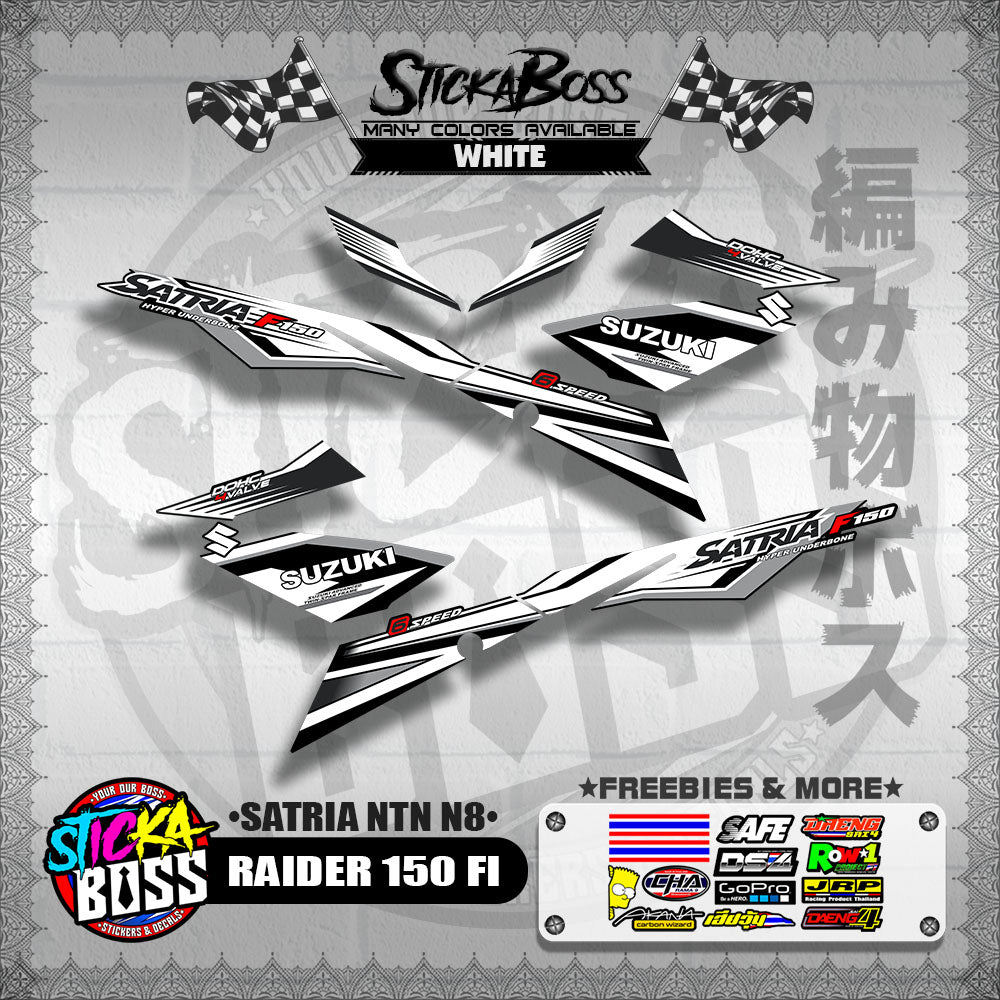 RAIDER 150 FI DECALS ( SATRIA NTN N8 )【WITH FREEBIES】