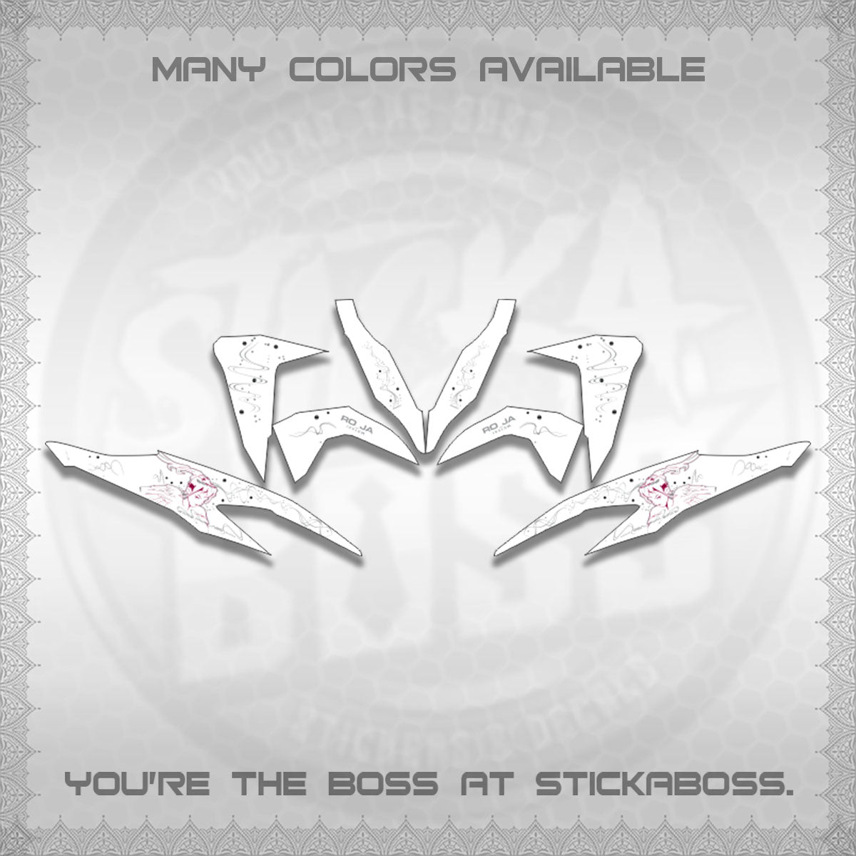 CLICK V2 DECALS (2F&2F 2026 DESIGN)STICKER DECALS BY STICKABOSS