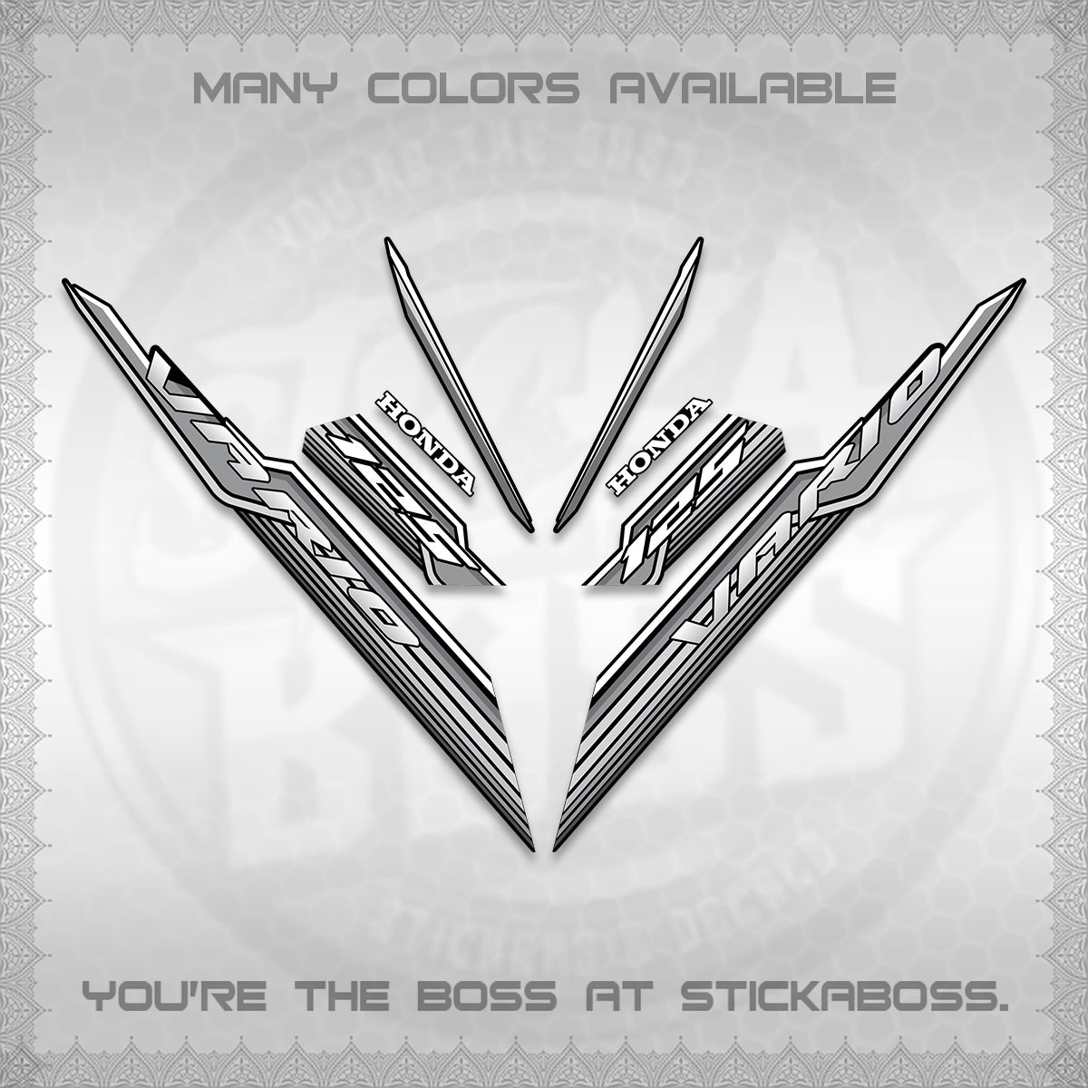 CLICK 125 V3 INDO DECALS (2024 SV 07-A2 STYLE) STICKER KITS By STICKABOSS