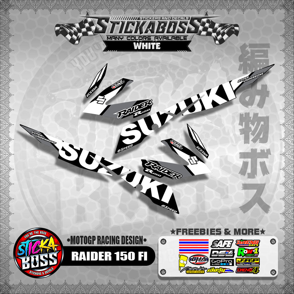RAIDER 150 FI DECALS ( MOTOGP RACING DESIGN )【WITH FREEBIES】