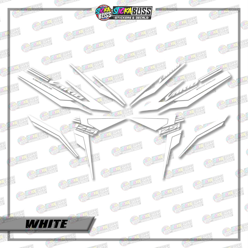 CLICK V3 CUT-OUT DECALS ( 001 MINIMALIST SHARP )【Stickaboss】