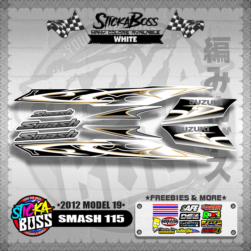 SMASH 115 DECALS ( 2012 MODEL 19 )【WITH FREEBIES】