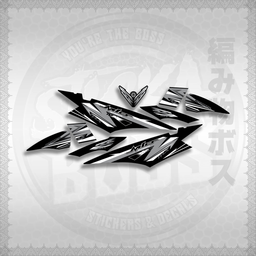 MIO SOUL I STRIPING CARBURETOR STICKER DECALS By STICKABOSS (SOFIE LAMINATED WATERPROOF)