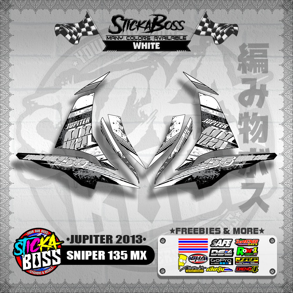 SNIPER 135 MX DECALS ( JUPITER 2013 )【WITH FREEBIES】