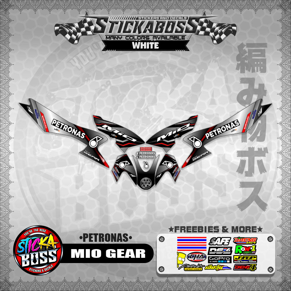 MIO GEAR STICKER DECALS ( PETRONAS )【WITH FREEBIES】