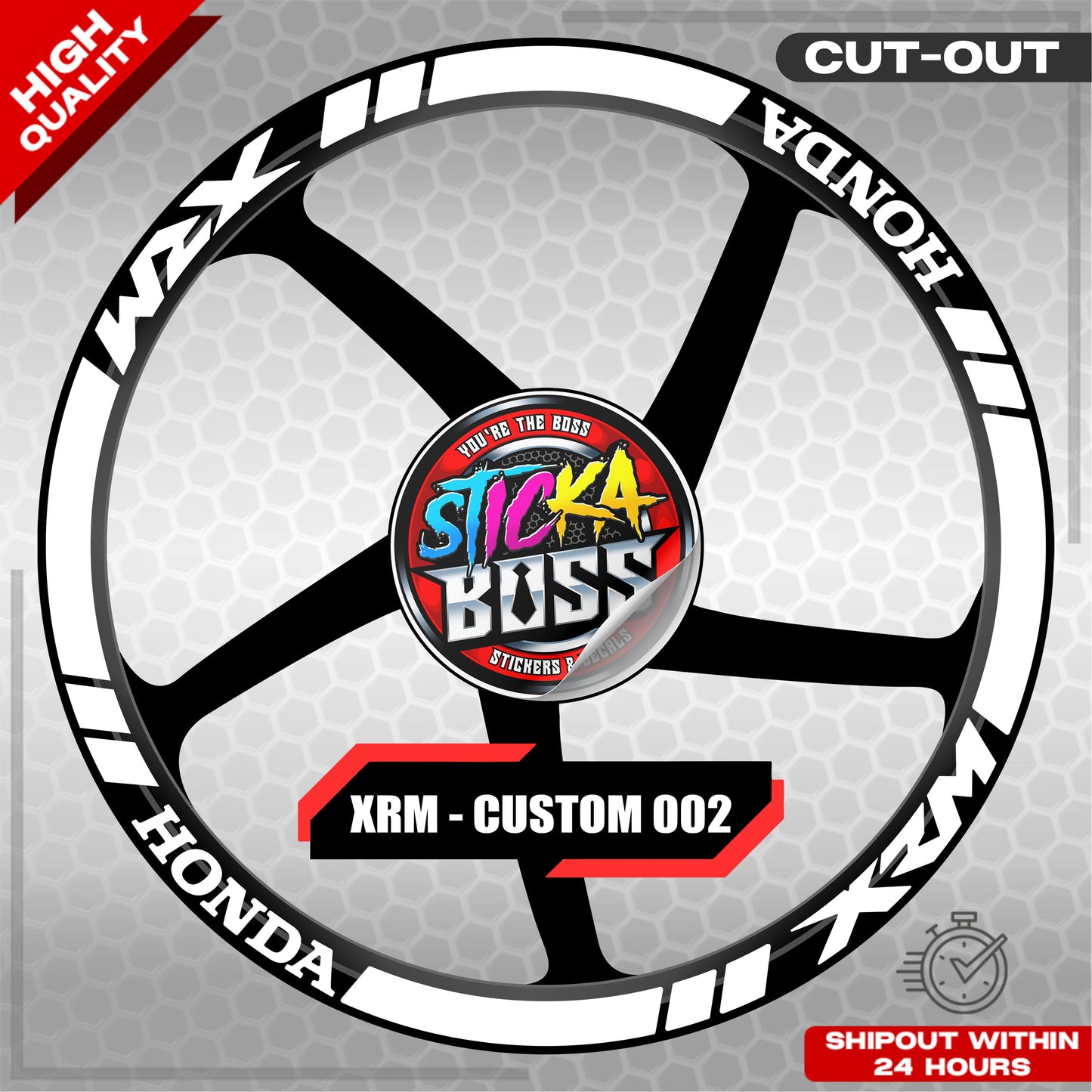 XRM MAG STICKER SET ( 2 MAGS ) - CUSTOM 002 | VINYL WATERPROOF CUT-OUT DECALS