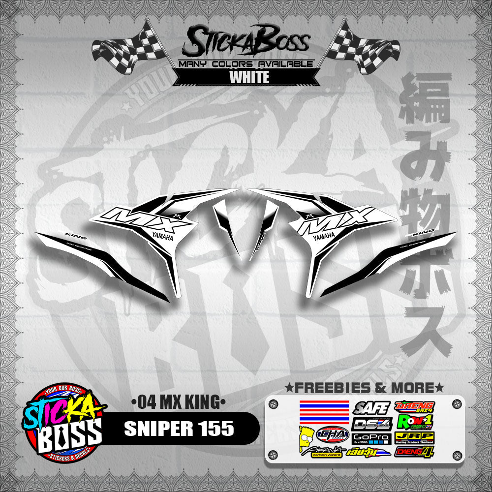 SNIPER 155 DECALS ( 04 MX KING )【WITH FREEBIES】