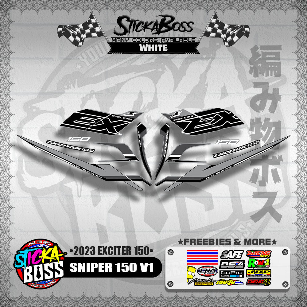 SNIPER 150 V1 VIETNAM DECALS ( 2023 EXCITER 150 )【WITH FREEBIES】