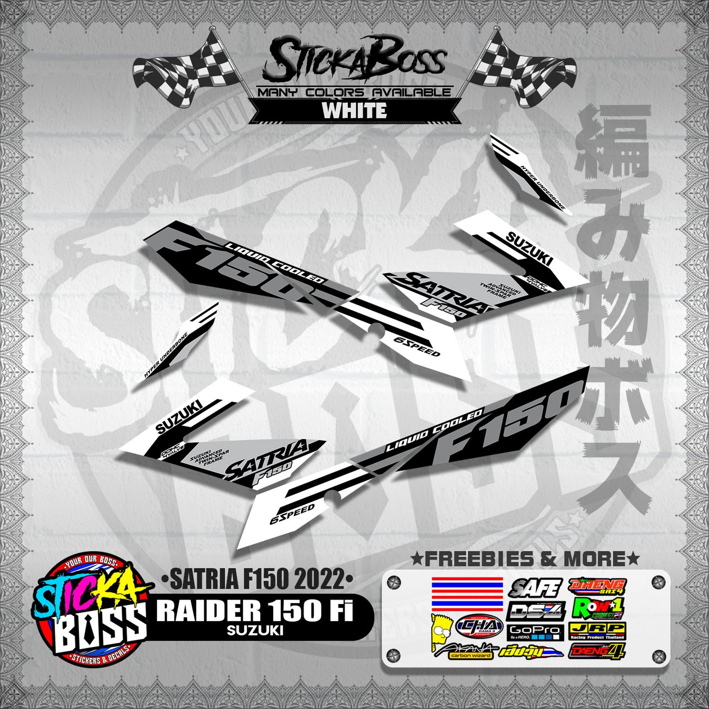 RAIDER 150 Fi DECALS ( SATRIA F150 2022 )【WITH FREEBIES】