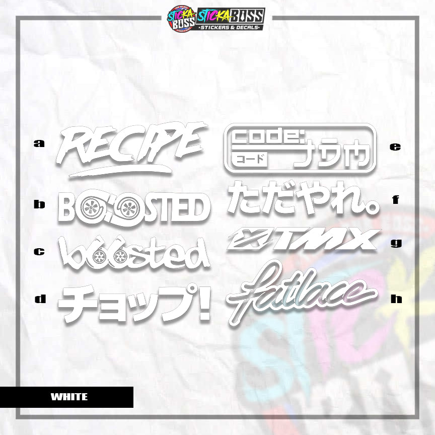 ASSORTED P4 | VINYL CUT-OUT STICKER ( ANIME VINYL STICKER DECALS )【Stickaboss】