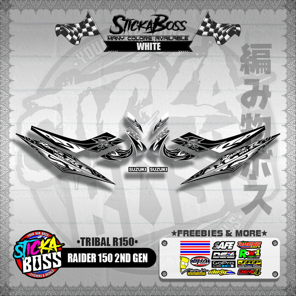 RAIDER 150 2ND GEN DECALS ( TRIBAL R150 )【WITH FREEBIES】