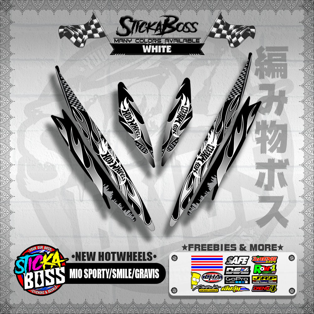 MIO SPORTY / SMILE / GRAVIS DECALS ( NEW HOTWHEELS )