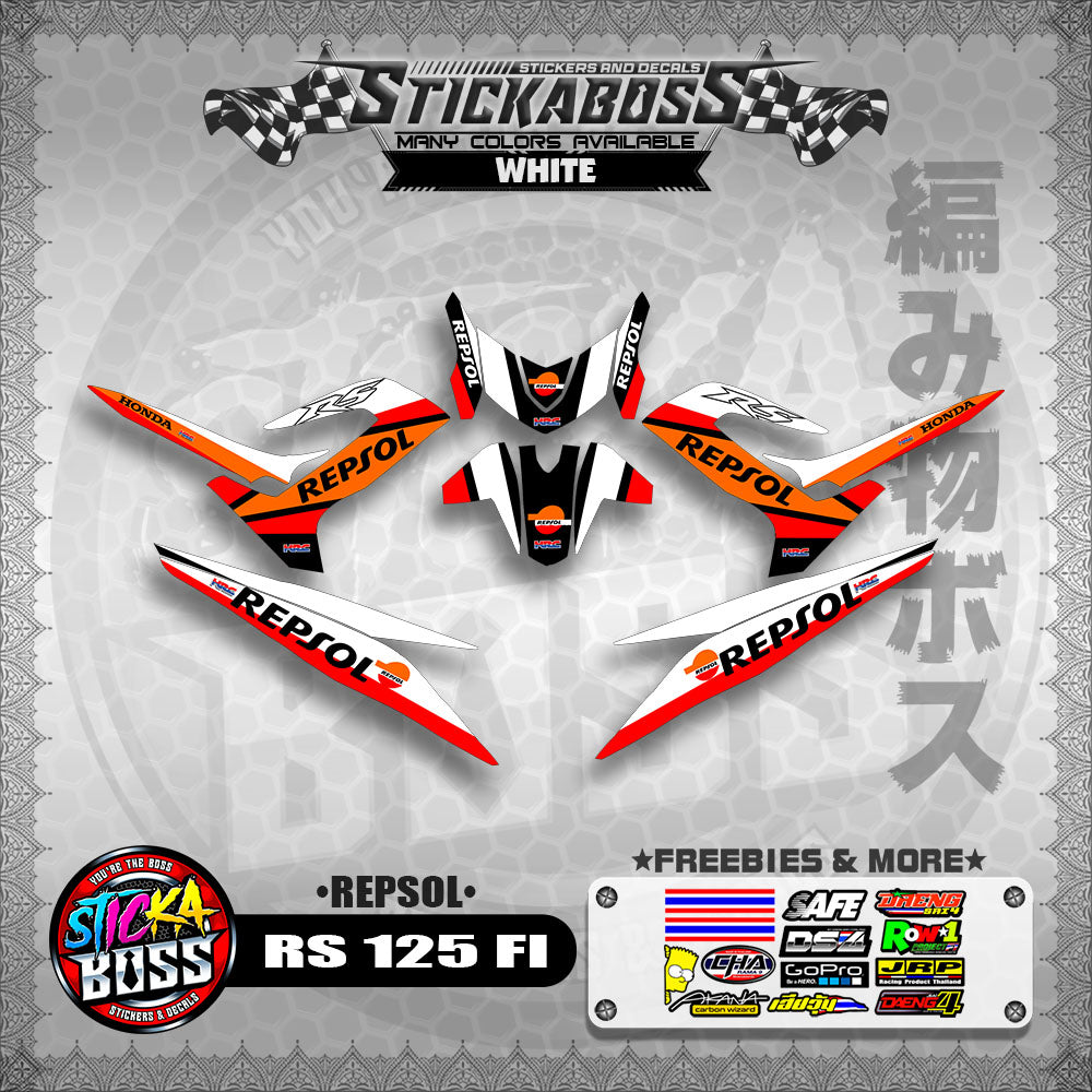 RS 125 FI DECALS ( REPSOL )【WITH FREEBIES】