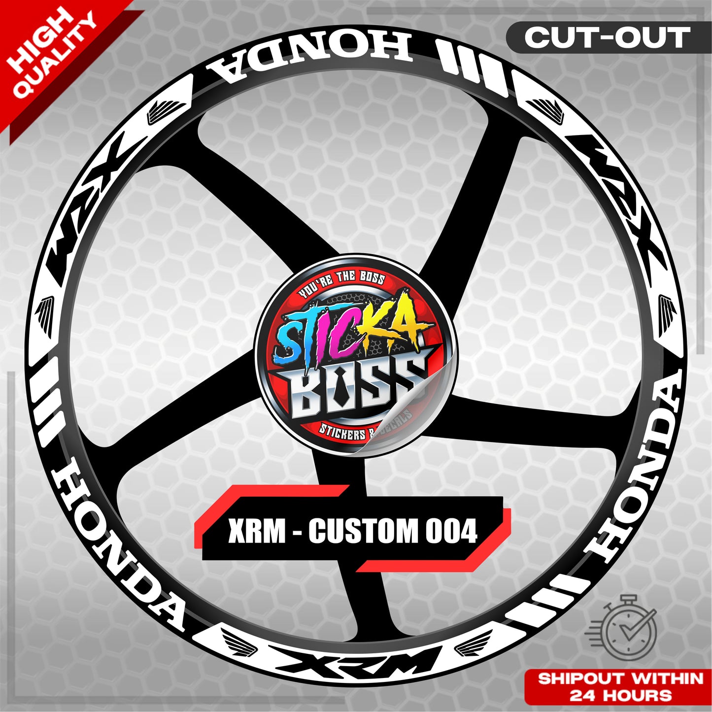 XRM MAG STICKER SET ( 2 MAGS ) - CUSTOM 004 | VINYL WATERPROOF CUT-OUT DECALS