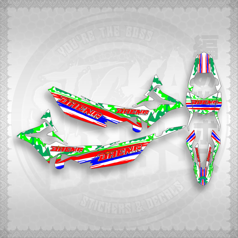 STICKER DECALS FOR XRM 125 FI FULL DECALS (X125FARDASA) By STICKABOSS (SOFIE LAMINATED WATERPROOF)