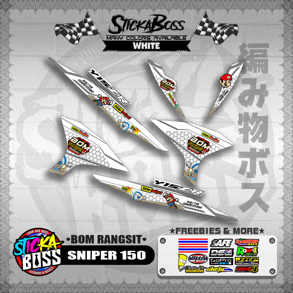 SNIPER 150 INDO DECALS ( BOM RANGSIT )【WITH FREEBIES】