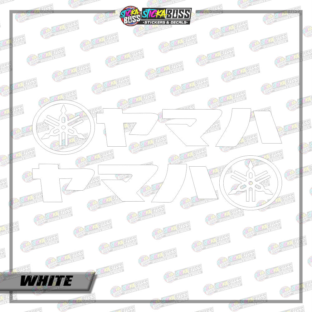 2 JAPANESE YAMAHA ( VINYL CUT-OUT STICKER DECALS )【Stickaboss】