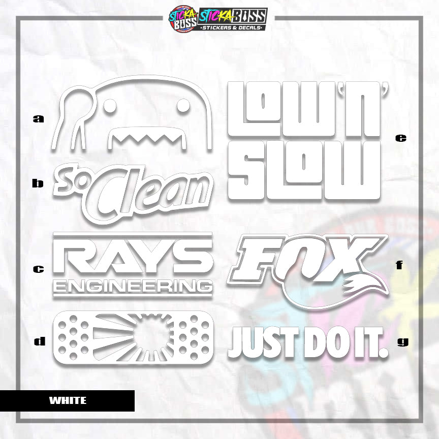 ASSORTED P3 | VINYL CUT-OUT STICKER ( ANIME VINYL STICKER DECALS )【Stickaboss】