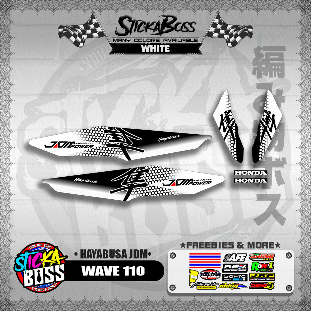WAVE 110 DECALS ( HAYABUSA JDM)【WITH FREEBIES】