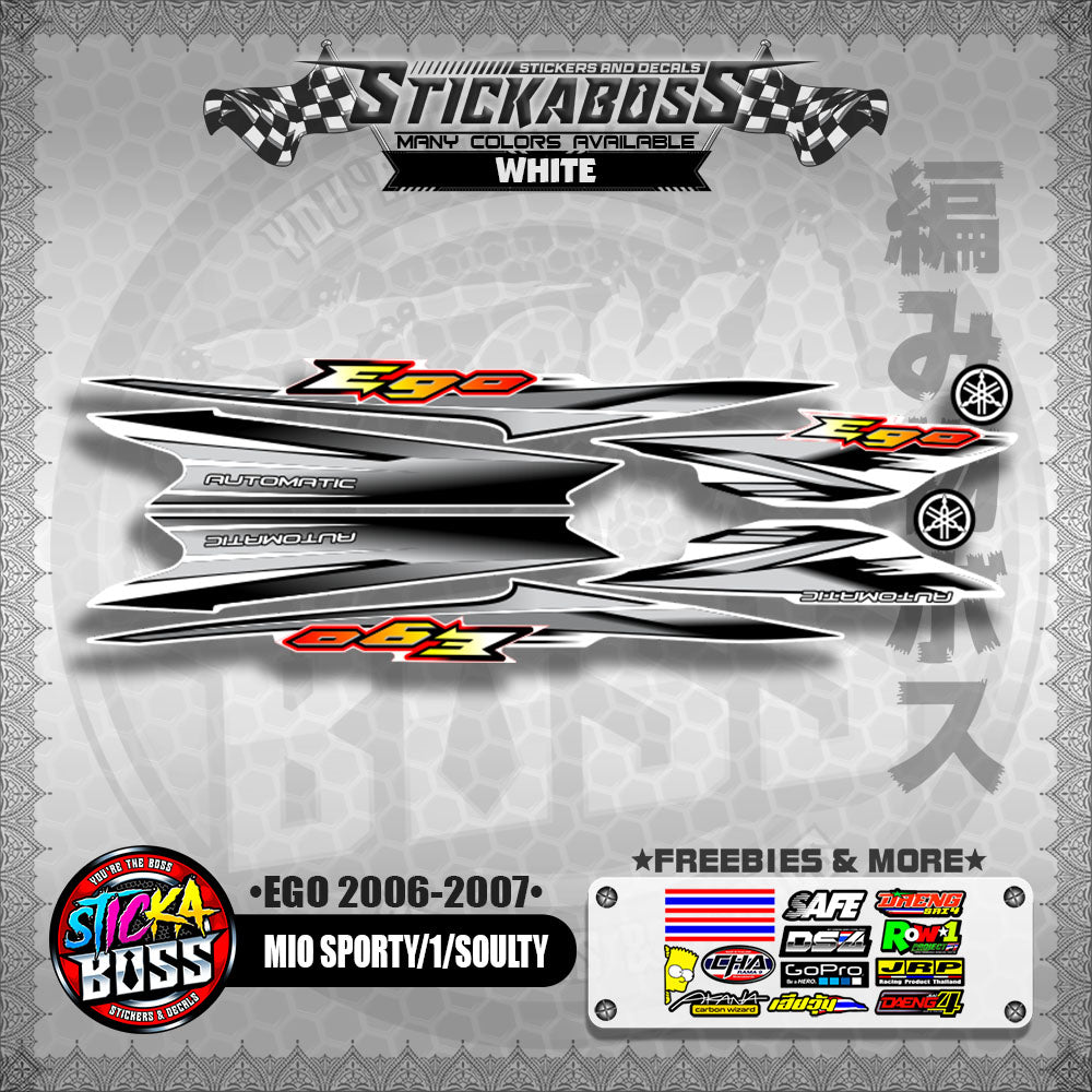 MIO SPORTY / MIO 1 / SOULTY DECALS ( EGO 2006 - 2007 )【WITH FREEBIES】