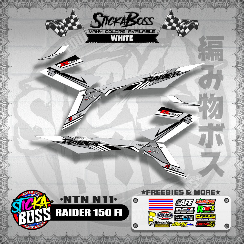 RAIDER 150 FI DECALS ( NTN N11 )【WITH FREEBIES】