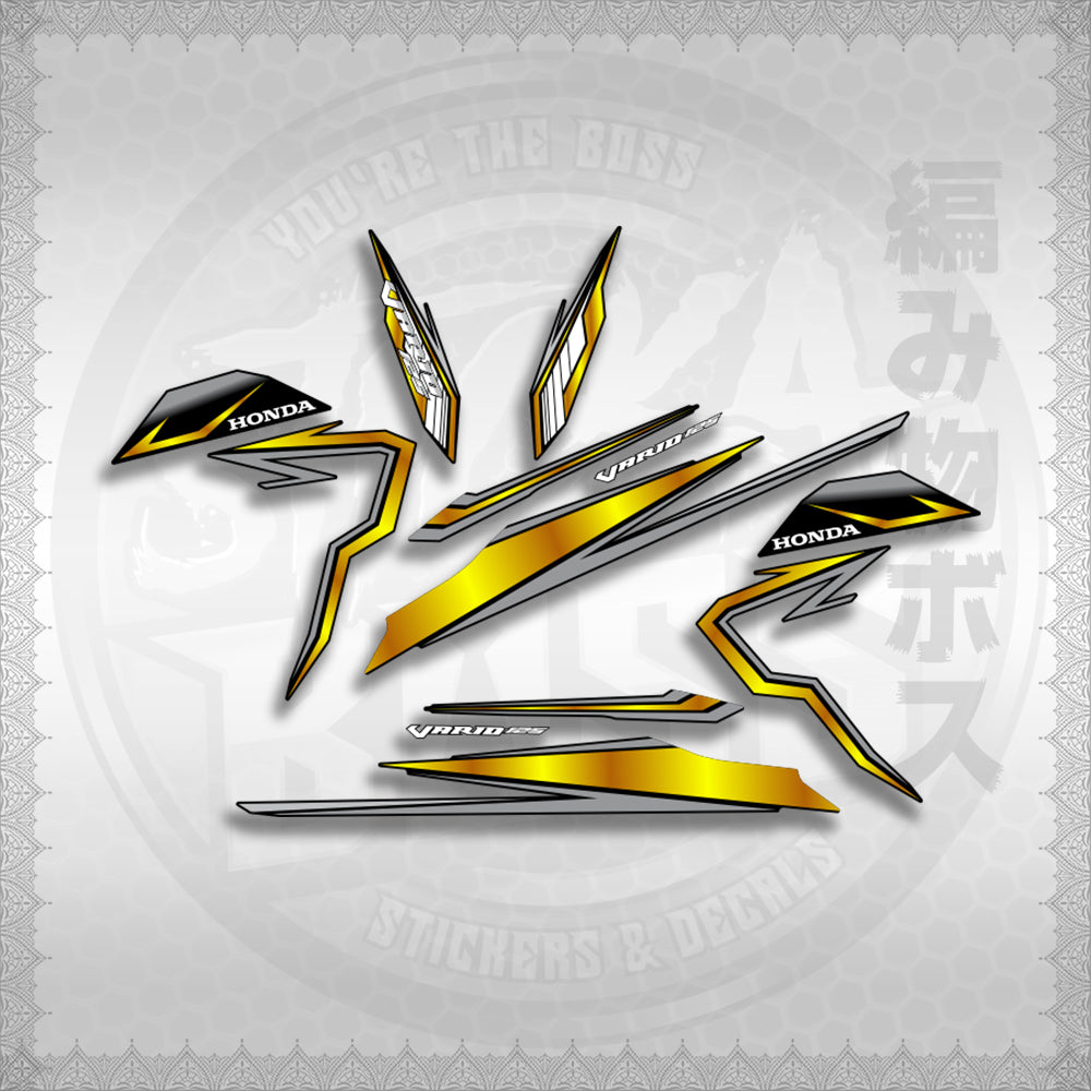 CLICK 125 V3 VARIO VR182114 DESIGN STICKER DECALS By STICKABOSS (SOFIE LAMINATED WATERPROOF)