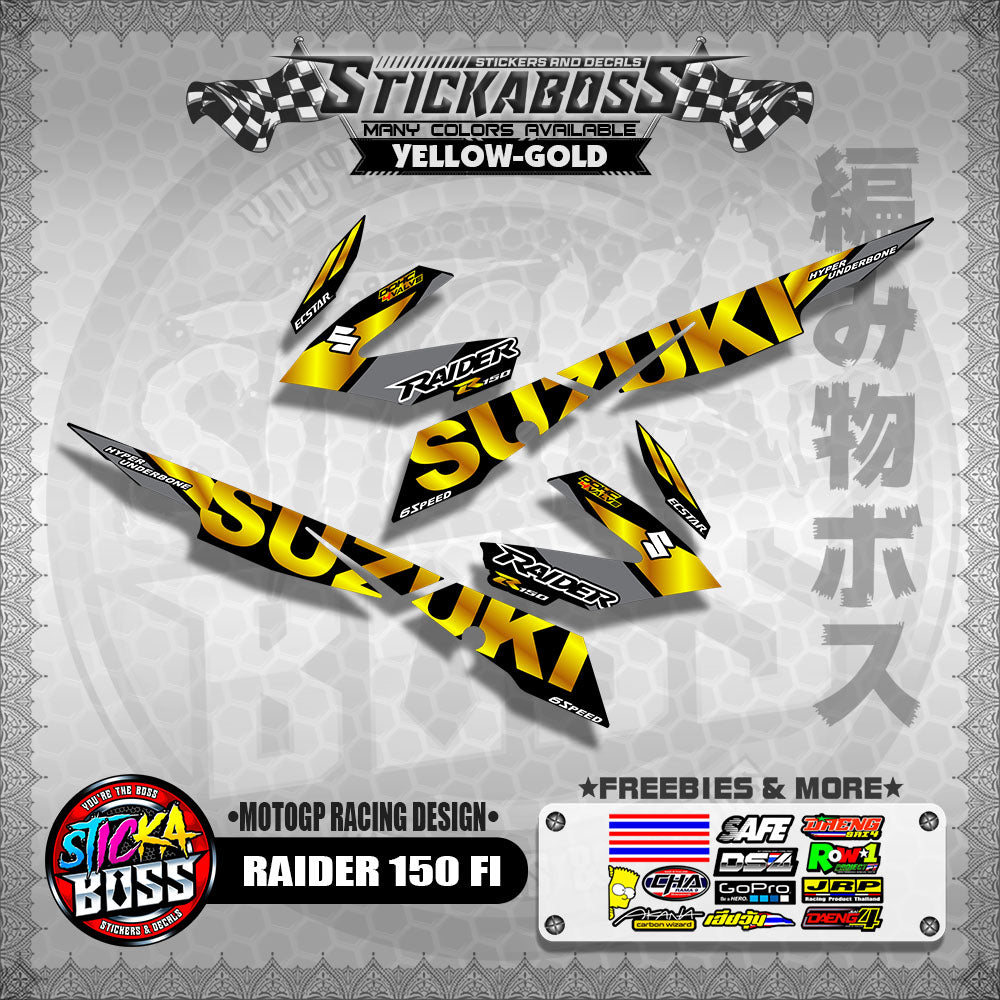 RAIDER 150 FI DECALS ( MOTOGP RACING DESIGN )【WITH FREEBIES】