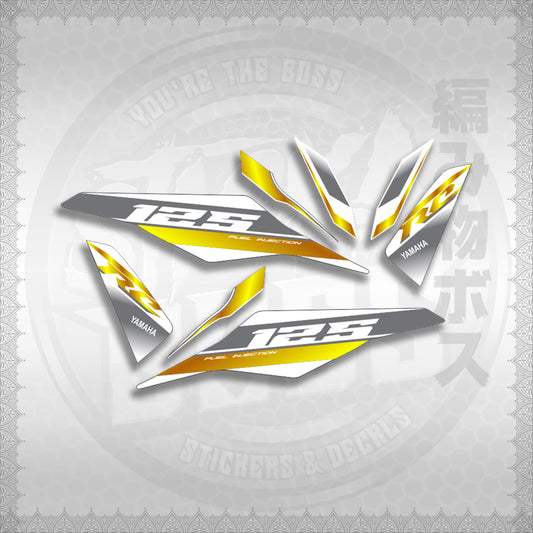 MIO I 125 M3 DASH RC EDITION FOR WHITE STICKER DECALS By STICKABOSS (SOFIE LAMINATED WATERPROOF)